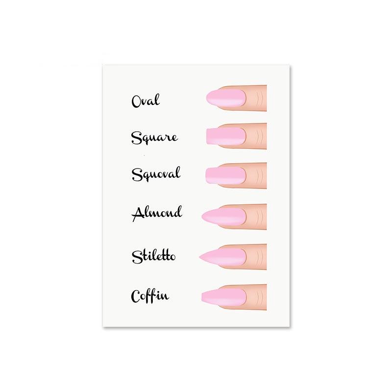 Модные формы ногтей, картины на холсте, постеры и принты для маникюрного салона, настенное искусство, картина для салона красоты, украшение комнаты для девочек