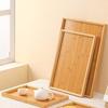 1 шт. Поднос для гурманов, поднос для хранения в ресторане, поднос из бамбука для отеля, чайный сервиз, прямоугольный поднос из бамбука под прямым углом, для дома, многоразмерный