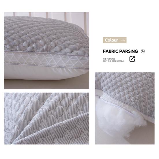 Summer Cool Pillow Washable 3D Texture Pillow with Mesh Border Breathable Cooling Pillow for Deep Sleep Home Bedroom Dormitory