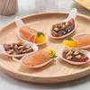 Sunnap Taste Spoons [Small plate and spoon in one, great for serving bite-sized food or tasting] 100-count TS-100WH