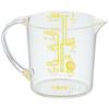 DELISH KITCHEN Pearl Metal Measuring Cup, Yellow, 11 x 8 x 6.5 cm, Large Graduations, Heat-Resistant, 200ml, CC-1317