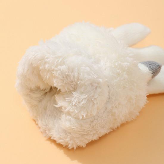 Зимние сенсорные перчатки мужские женские с вязаным узором оленя теплые перчатки на флисовой подкладке толстые перчатки с пушистыми манжетами для велоспорта в помещении и на улице