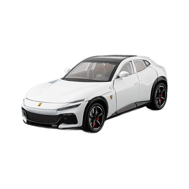 AAZX1 1:22 Purosangue FUV High Simulation Alloy Car Model Static Decoration Sound Light Model Kid Toy Gifts