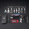 1Pcs Metal/Leather Keychain Hand-Woven Key Rope Key Ring Auto Emblem Accessories For BMW E90 E87 F30 E60 F01 F02 G20 X1 X3 X4 X5 rvsh75
