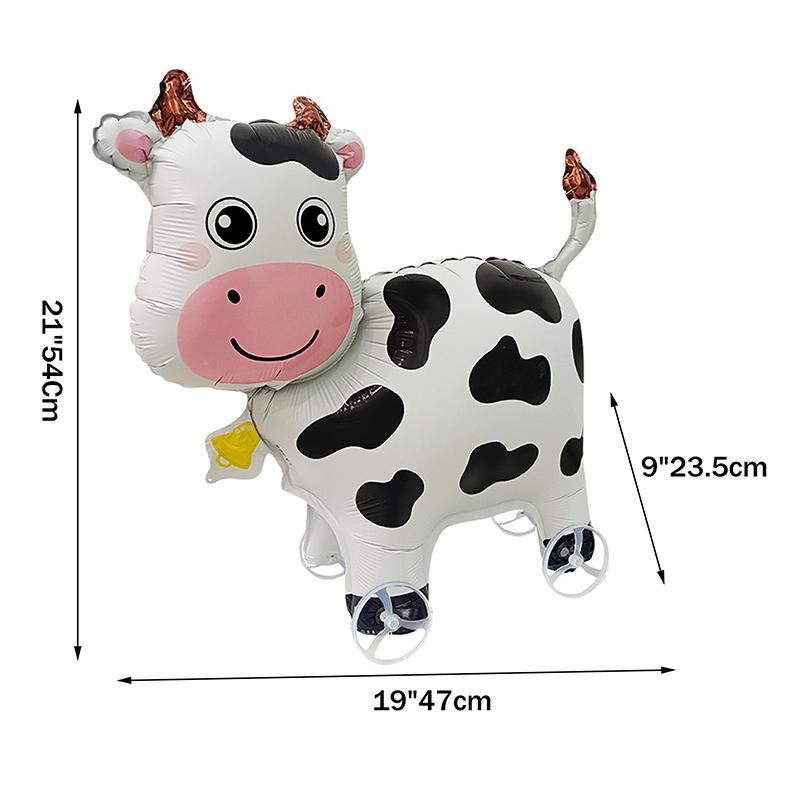 4D Мультяшные Фольгированные Шары Слон Стоячий Ходячий Шарик с Колесом для Украшения Детской Вечеринки по случаю Дня Рождения, Детского Праздника