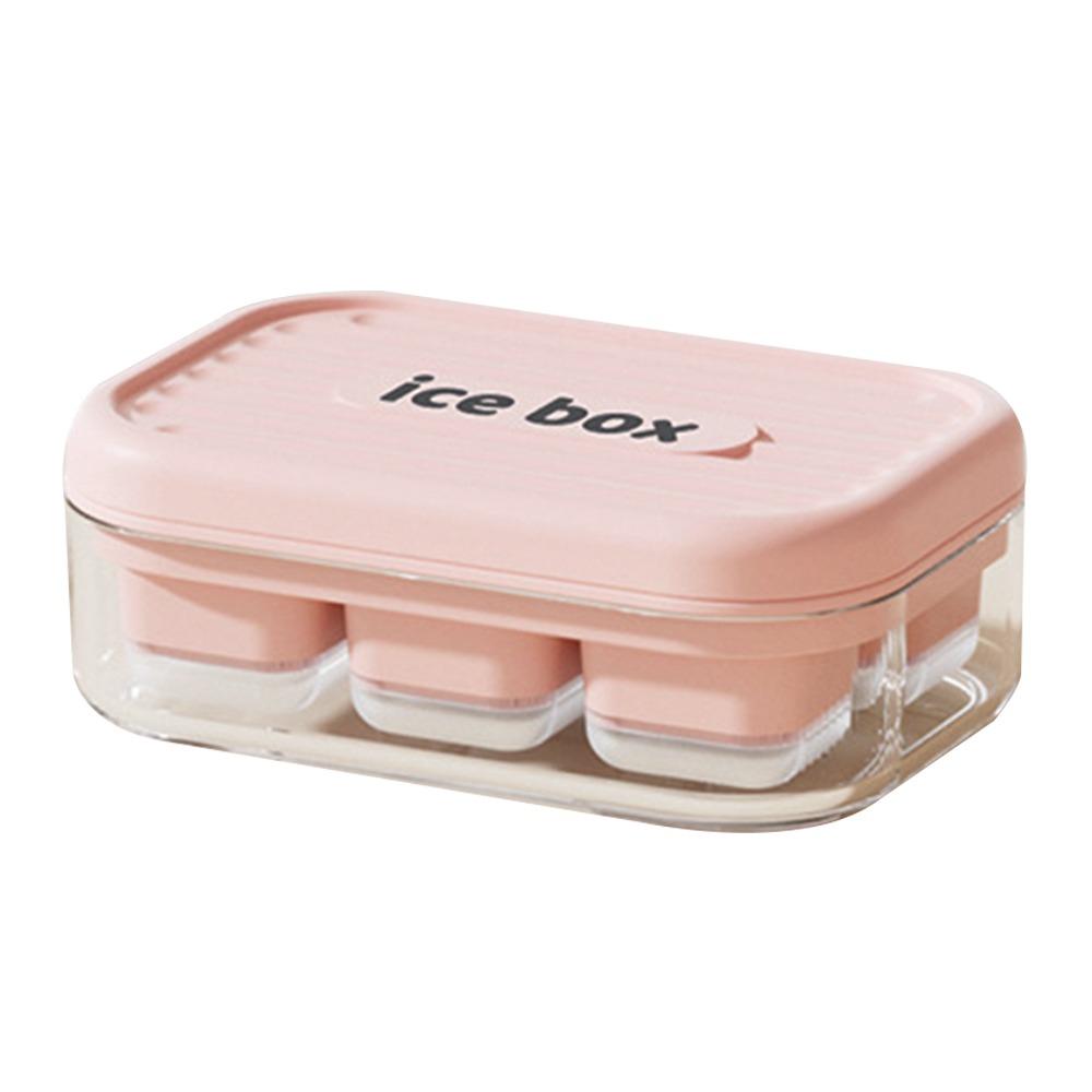 С контейнером для хранения Форма для льда Быстрозамороженный производитель Контейнер для льда Пищевой Летний Поддон для кубиков льда Кухня