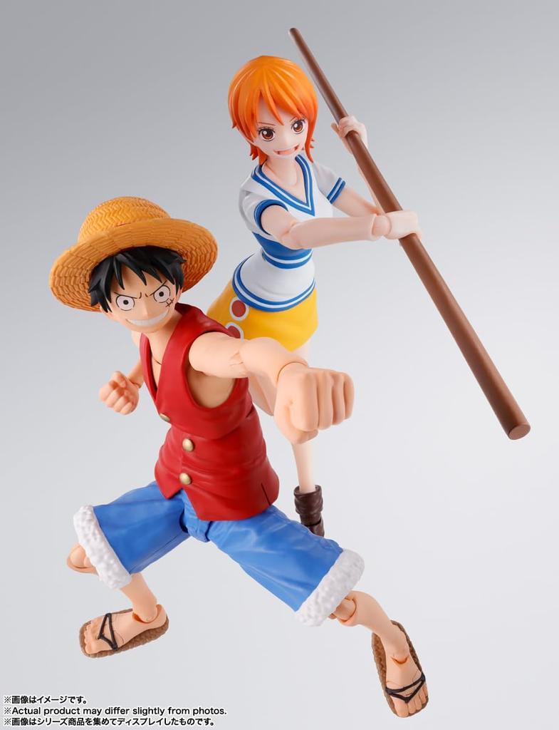 TAMASHII NATIONS SHFiguarts ONE PIECE Monkey D. Луффи - Рассвет приключений - Прибл.. Подвижная фигурка из АБС и ПВХ, 145 мм
