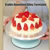 10-дюймовый/12-дюймовый поворотный стол из алюминиевого сплава для торта, стол для украшения торта, бытовой инструмент для выпечки, поворотный стол для украшения своими руками, кухонные принадлежности