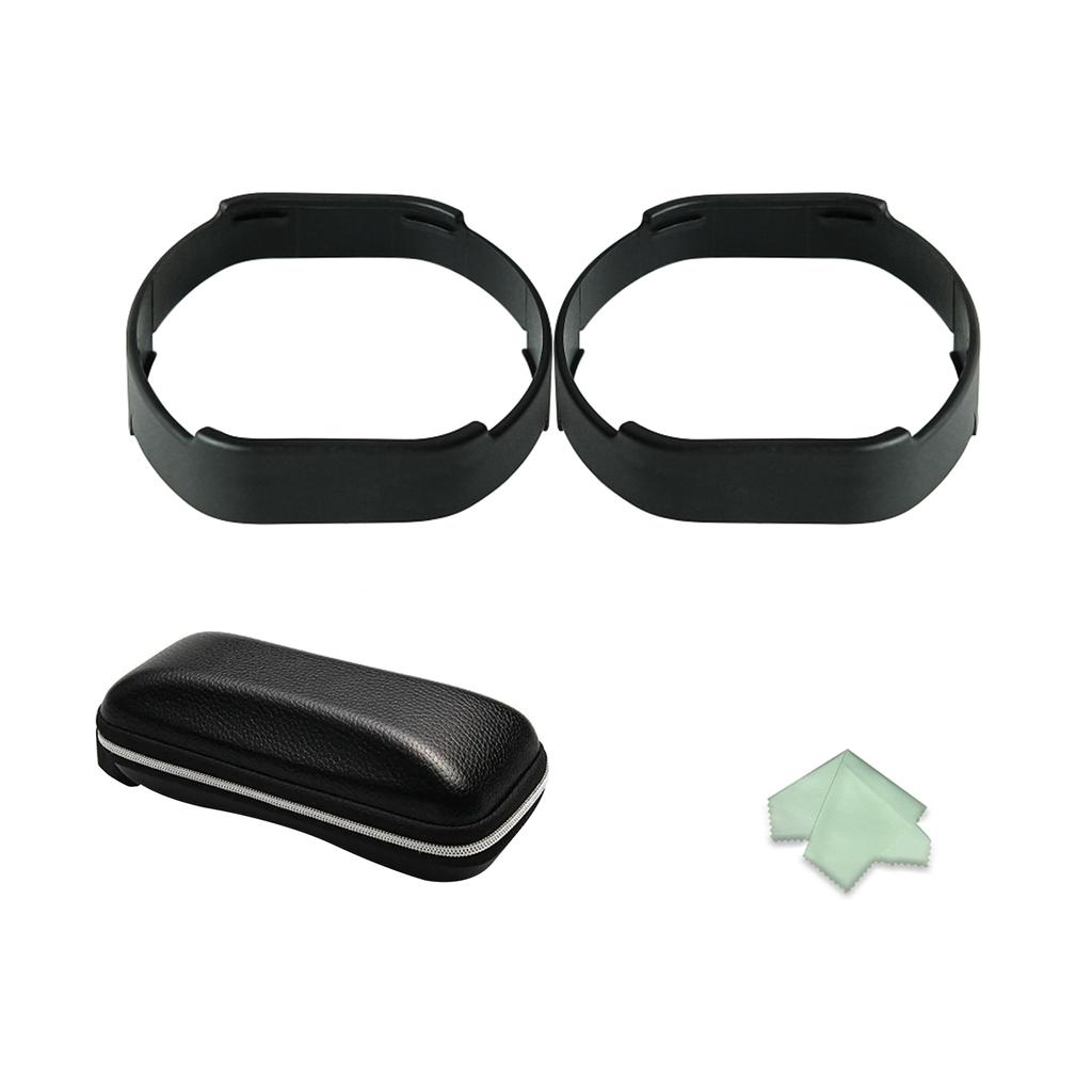 Lightweight Frame Lens Anti-Scratch Rings for PS VR2 Glasses Anti-Dirty Frame with Storage Bag Clean Cloth Replacement