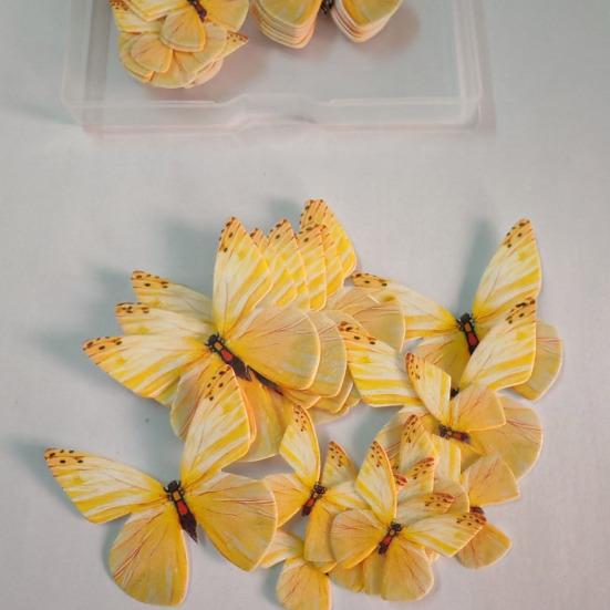 72 шт. съедобные бабочки для украшения торта вафельные бумажные бабочки для тортов кексов десертов на день рождения свадьбы вечеринки принадлежности