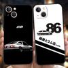 Чехол для телефона Initial D AE86 для iPhone 16 15 14 13 12 Pro Max 11 Pro Max 7 8 Plus XS XR Ударопрочный Мягкий чехол Capas Сумка ТПУ