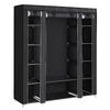 Portable Wardrobe, Folding Wardrobe, Clothes Storage Organizer With Hanger, Shelves, Fabric Cover, For Bedroom, Cloakroom