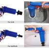 New Pump Action Power Pressure Cleaner Floor Drain Toilet Plug Sink Plunger Dredge Tool