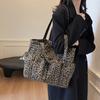 Leopard Print Tote Bag Women's Large Capacity Handbag Shoulder Crossbody Bag