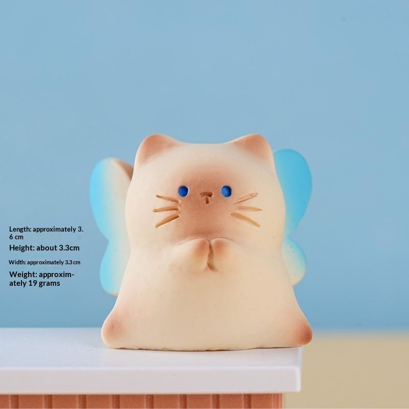 Новая мультяшная серия Fadcute Cat Pai, смоляная фигурка-украшение, премиальная текстура, праздничное украшение для дома, модель, игрушки, сюрприз