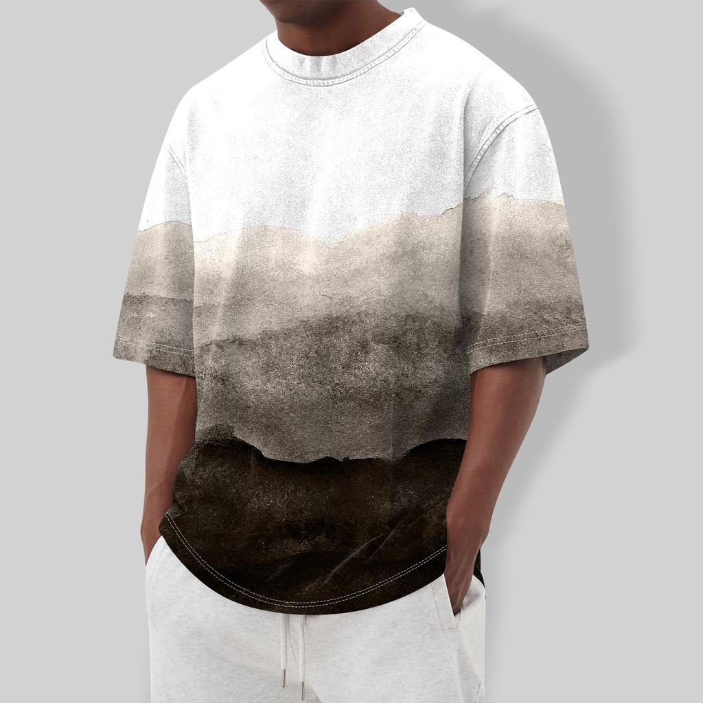 Мужская футболка Футболки с графическим текстом Pool3D печать Уличная повседневная одежда с короткими рукавами и принтом Базовая одежда