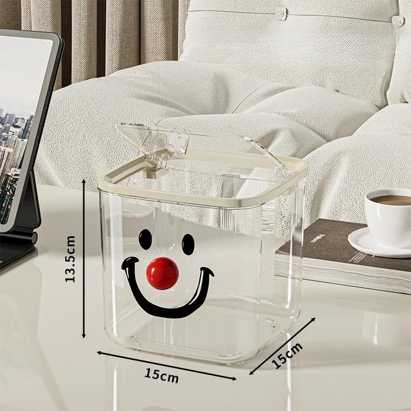 Творческий Джокер Улыбающееся Лицо DIY Большая Емкость Пресс Крышка Мусорное Ведро Студенческое Общежитие Гостиная Ванная Комната Настольный Мусорное Ведро