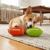 Rubber Squeaky Rugby Ball Oval Rugby Shape Pet Training Toy Dog Chew Toy  Dog Training Game