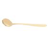 Serving Spoon Brass Polished Glossy Edges Elegant Style Compact Portable Round Soup Spoon for