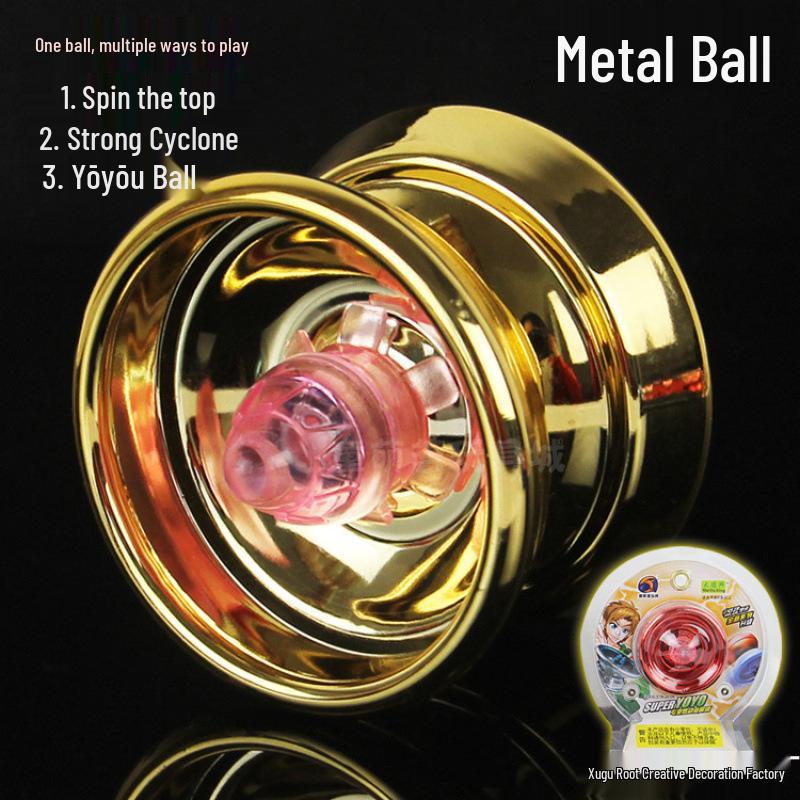 Чудо-девочка Светящийся металлический йо-йо с автоматической втяжкой для детей