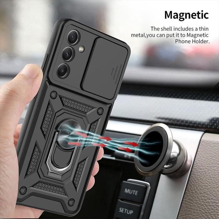 Case and Tempered Glass - Booling - for Samsung Galaxy A34 5G - Black - Shockproof - Anti-Scratch