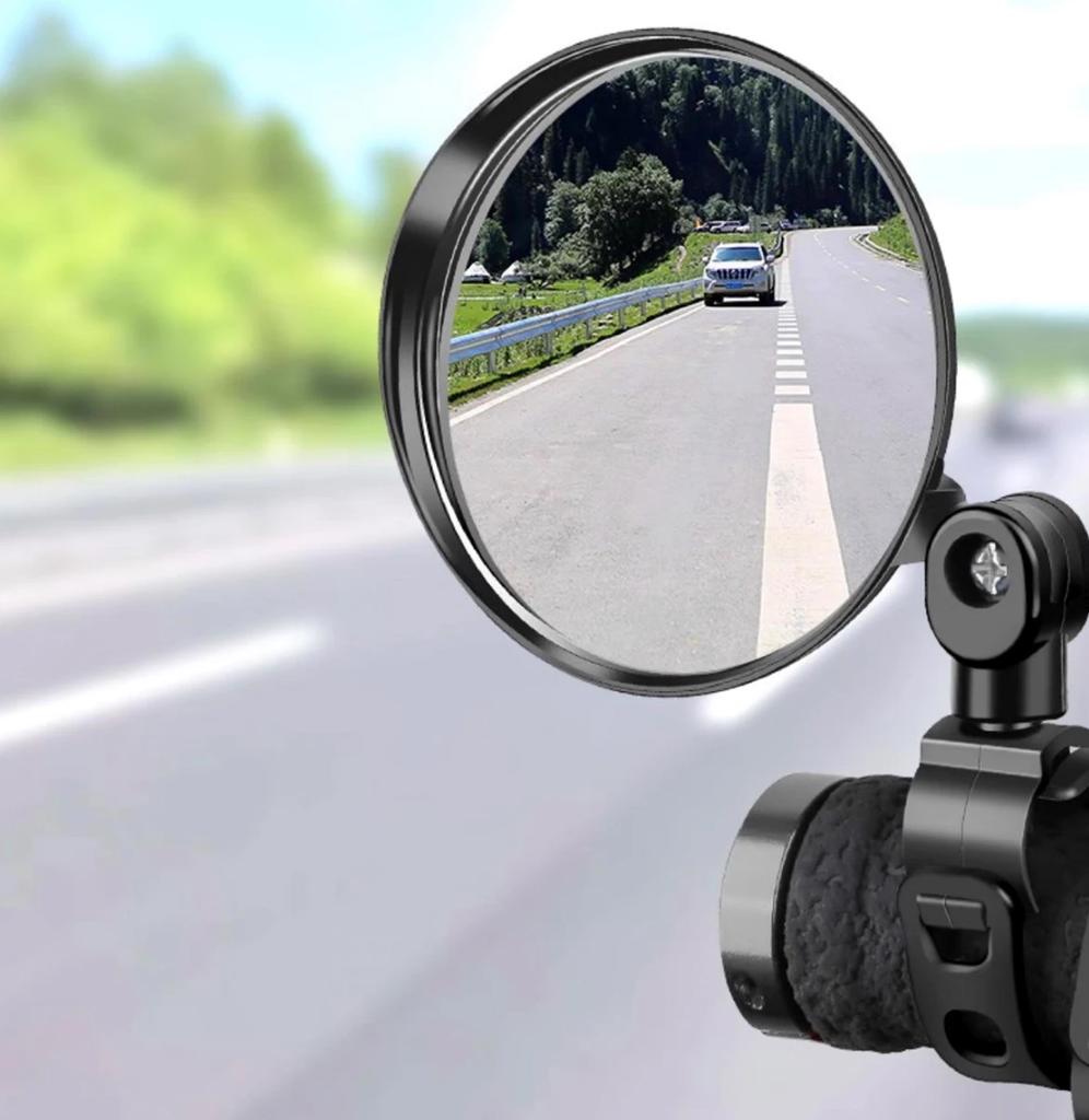 Велосипедное зеркало, зеркало заднего вида на руль для велосипеда, мотоцикла, вращение на 360 градусов, регулируемое для езды на велосипеде, велосипедное зеркало