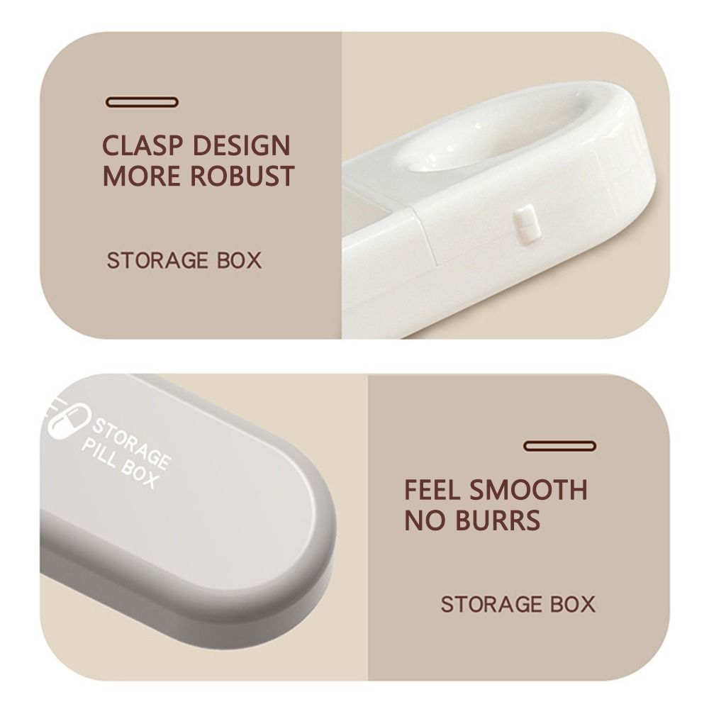 Large Capacity Daily Pill Organizer Portable Pill Storage Box Essential for Travel