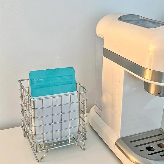 Железная полка для хранения, полая большая вместительная корзина для хранения из нержавеющей железной проволочной сетки, домашний офис, ванная комната, настольный чехол-органайзер