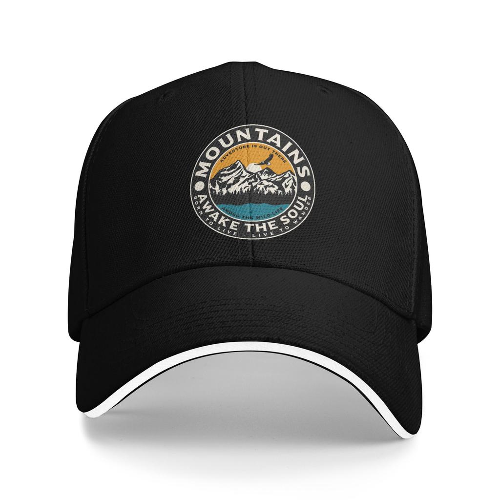 Personalized Mountain Camping Adventure Camper Baseball Cap Hip Hop Unisex WoUnisexs Adjustable Dad Hat Autumn Snapback Caps