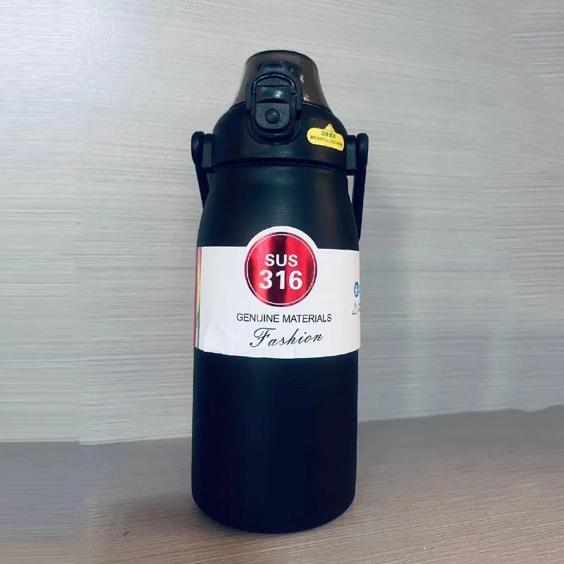 1.2L Большая емкость термобутылка для воды из нержавеющей стали термобутылка портативная вакуумная кружка термос изолированная чашка стакан