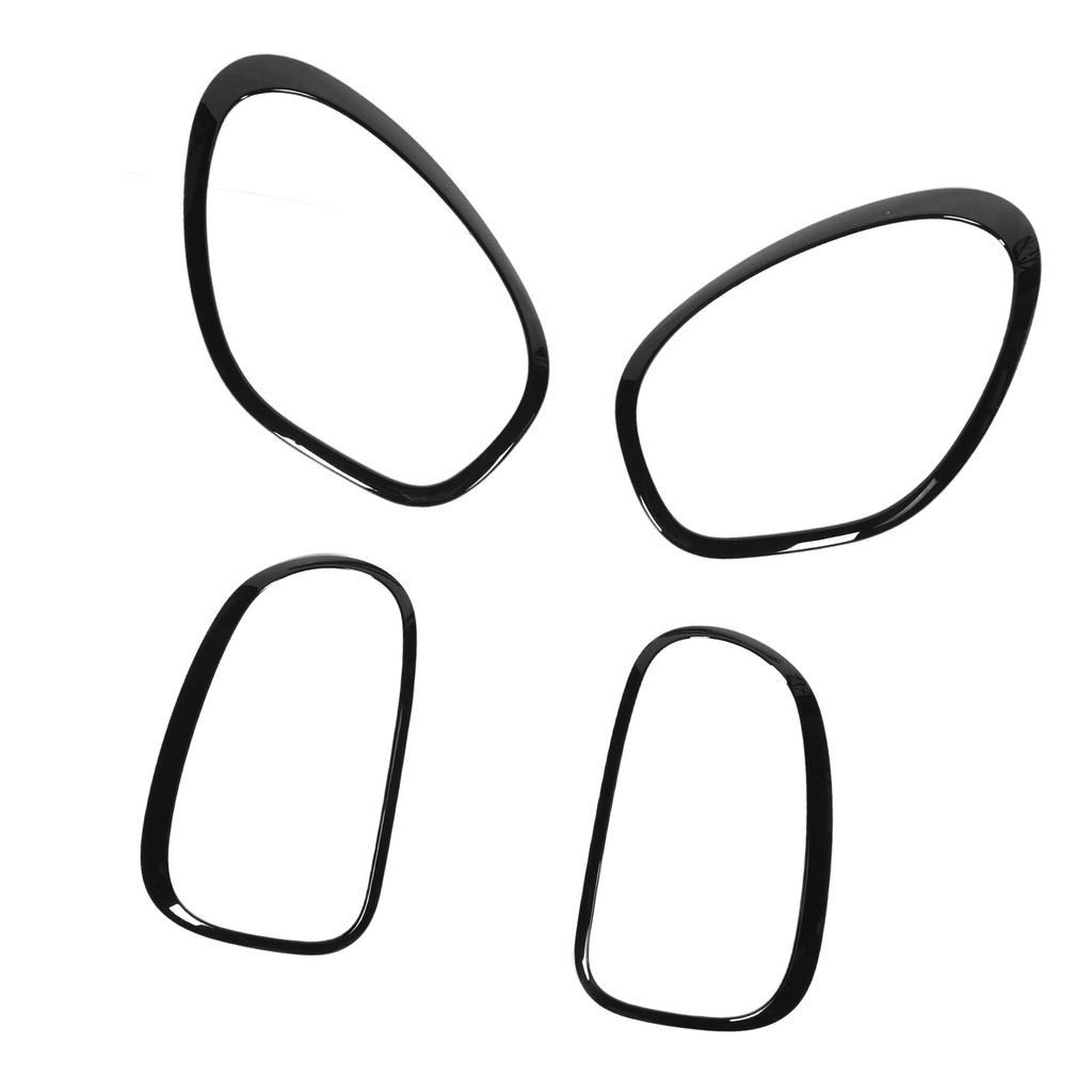 4pcs Headlight and Taillight Bezel Trim 51139801573 for Countryman R60 2010 to 2016 Gloss Black