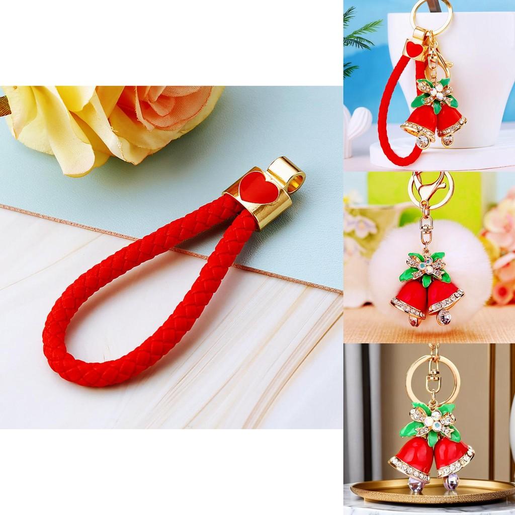 Стильный плетеный веревочный рождественский колокольчик металлический брелок элегантный подарок для пар и друзей