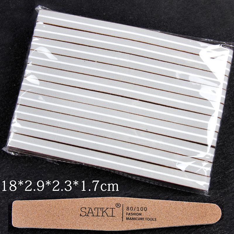 10Pcs Double-Sided Nail File Blocks Colorful Sponge Polish Buffing Sanding Buffer Strips Polishing Pedicure Manicure Tools