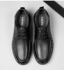 Aokang Men's Leather Hollowed Out Business Casual Shoes