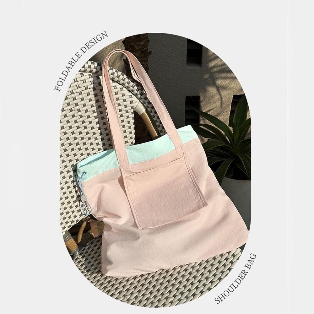 Lightweight Foldable Shopping Bag Reusable Drawstring Handbag Travel Grocery Bag Shopping