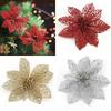 Christmas Simulation Flowers Xmas Tree Decorative Wreath Ornaments Hollowed Out Flower Merry Christma Natal Navidad Party Decor