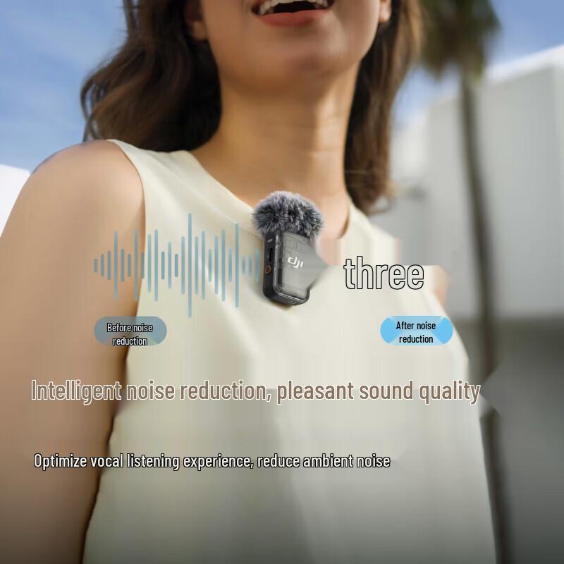 DJI Беспроводная микрофонная система Mic 2 с зарядным кейсом, штекер CN (адаптер в комплекте)