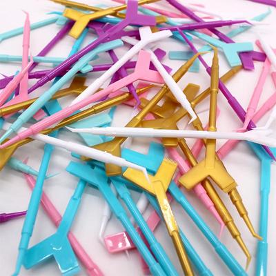 10 шт. многоразовые пластиковые палочки для завивки ресниц, инструмент для наращивания ресниц Y-образная расческа, бигуди для подъема ресниц, аппликатор, кисти для макияжа