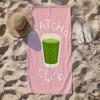 Острые Маргариты Пляжное полотенце Margarita Beach Towel Милый летний принт с коктейлями Быстросохнущее Песозащитное Впитывающее полотенце для пляжа, путешествий, отпуска