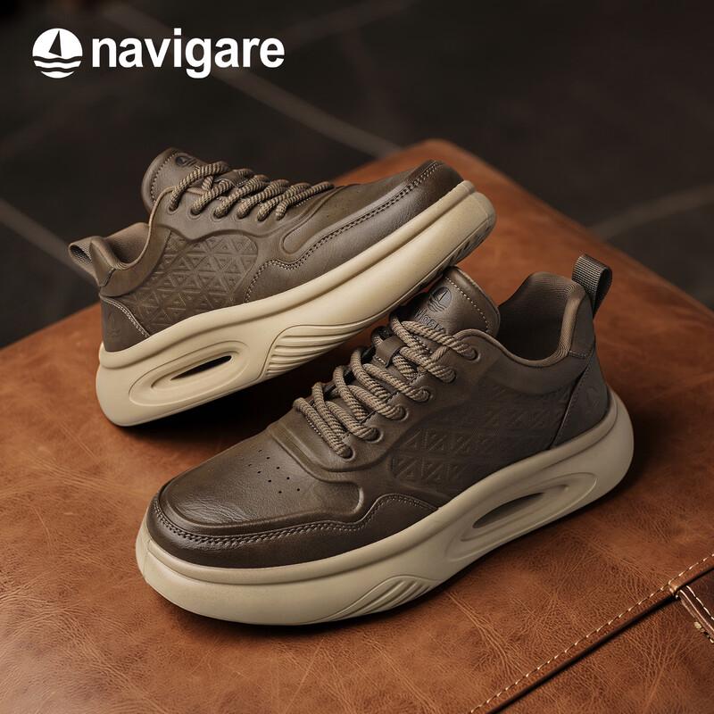 Navikier Men's Thick-Soled Platform Casual Sneakers