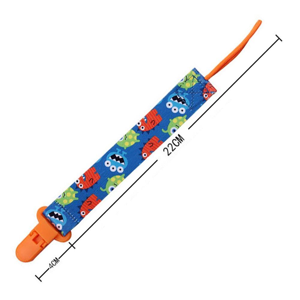 3PCs Pacifier Chain Bracket Dummy Clips Cartoon Print Child Pacifier Clips Nipple Holder Infants