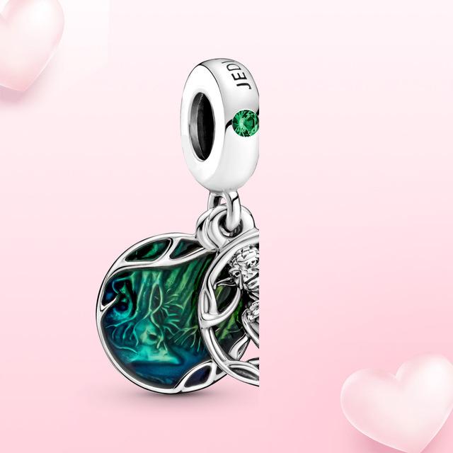 100% стерлингового серебра 925 пробы, подвеска «Тысячелетний сокол», подвеска, подходит для оригинальных модных ювелирных изделий, женский браслет, подарок «сделай сам»