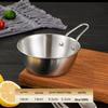 ZISIZ Золотая миска для риса/закусок из нержавеющей стали 304 с ручкой