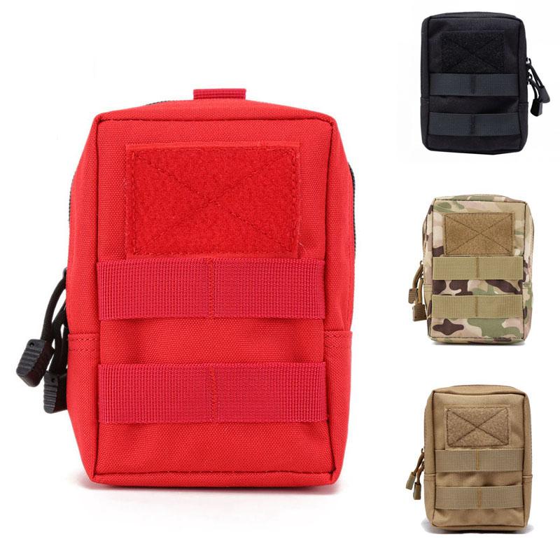 Тактический EDC подсумок для улицы, Универсальный медицинский поясной подсумок Molle, Упаковка для хранения инструментов выживания и первой помощи, Сумка для кемпинга и охоты