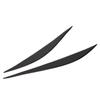 Pair Headlight Eyebrow Eye Lid Headlamp Molding Trim Piano Black for 3 Series F30 2013?2015