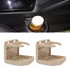 2pcs Foldable Car Cup Holder Vehicle Door Drink Holder with Screws for Marine Suv Van Boat
