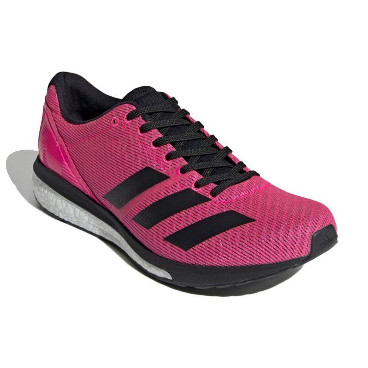 adidas Кроссовки унисекс Adizero Boston 8 Wide Shock Pink Black Core-Black Cloud-White F34059