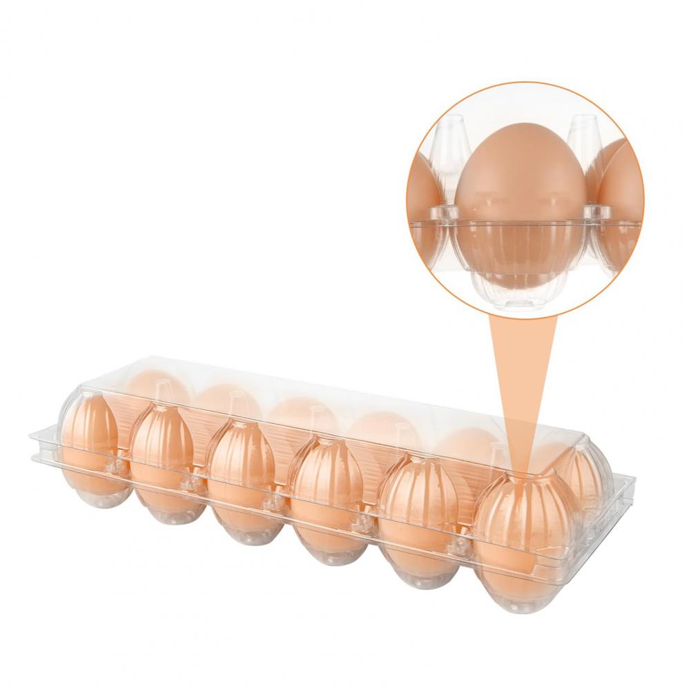 Farm Egg Display Case Secure Fasteners Egg Container Reusable Plastic Egg Cartons for Home Ranch Market Display Bulk for Farm