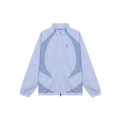 Jordan Контрастная куртка с логотипом, воротником-стойкой и застежкой-молнией, унисекс, синяя, DX9368-425