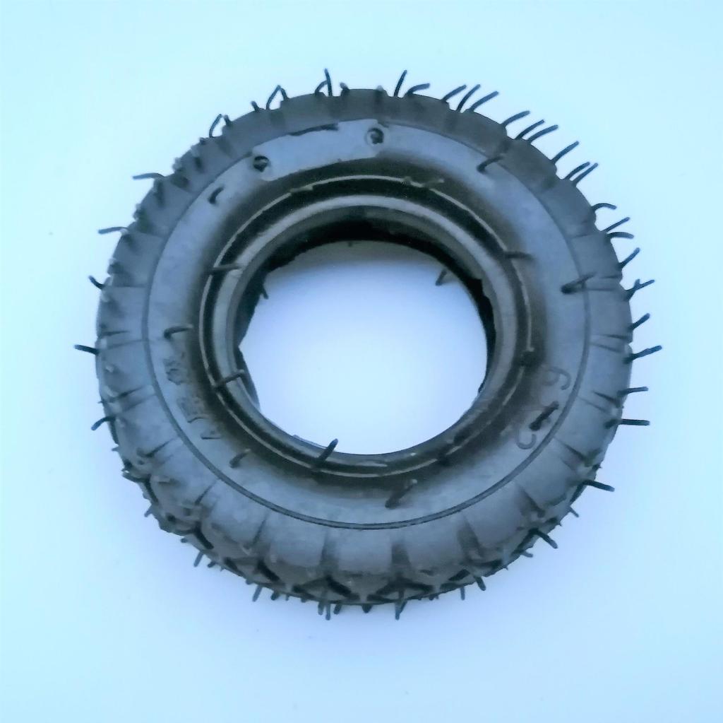 6x2 4-Layer Block Pattern Caster Rubber Pneumatic Wheel